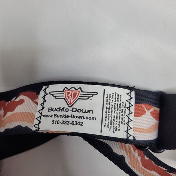 BUCKLE DOWN bacon belt webbing seatbelt regular size unisex - Picture 4 of 10